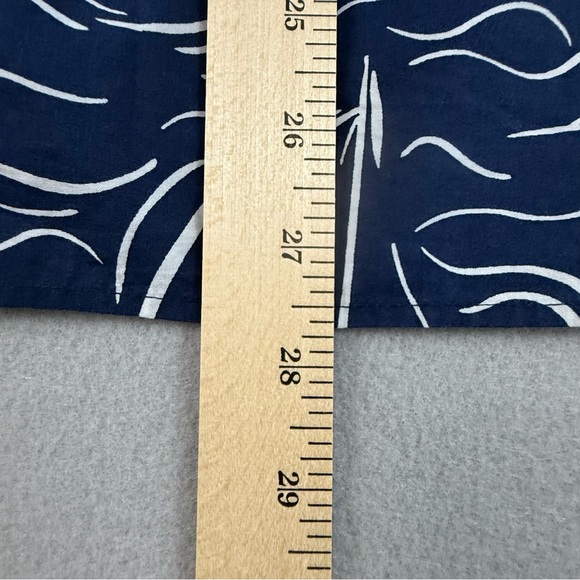 Talbots Shirt Women's Medium Long Sleeve Pullover Partial Button Down Boat Print - Picture 11 of 11